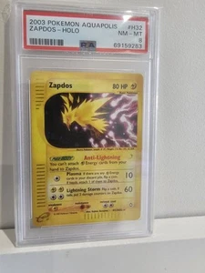 Zapdos H32/H32 PSA 8 Holo Pokémon TCG Aquapolis! - Picture 1 of 2