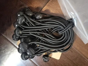 Joneaz 6" Bungee Balls HEAVY DUTY Black UV Resistant Cords - Total 27 Cords.  - Picture 1 of 2