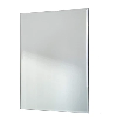 9" x 12" Decorative Frameless Beveled Edge Wall Hanging Mirror, Rectangular - Image 1 of 4