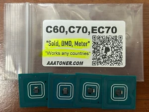4 Toner Chip for use in Xerox C60, C70, EC70 Production Printer Refill (S. M. D) - Afbeelding 1 van 3
