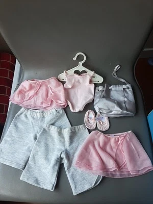 18"~American Girl Doll~2007~2-in-1 Ballerina Outfit~Pink Ballet Set~w/ bag+extra - Image 1 of 4