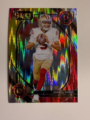 2024 Panini Select - Club Level R. Joshua Dobbs #273 Red & Yellow Shock Prizm - Image 1 of 2