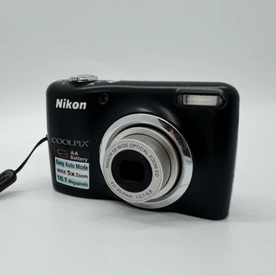 Nikon Coolpix L23 10.1MP Digital Compact Camera CCD Y2K Tested Working - Image 1 of 4