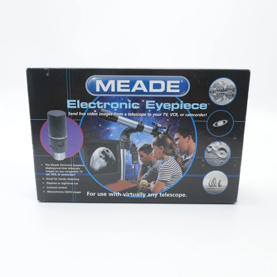 Ocular Electrónico Meade 07166 para Telescopios 1.25" Estrellas Espaciales Cosmos Planetas Foto 1 de 1