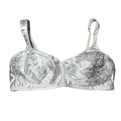 Sutiã confortável Bobbie Brooks branco sem fio - Feminino tamanho 42D - Imagem 1 de 4