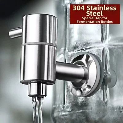 Für Bierfass Edelstahl Wasserhahn mit Filtersieb und sicherer Dichtung - Bild 1 von 4