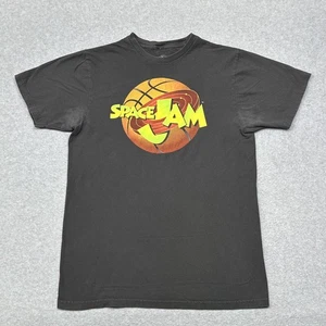 Space Jam Shirt Mens Large Black Graphic Tee Movie Looney Tunes Warner Bros - Picture 1 of 6