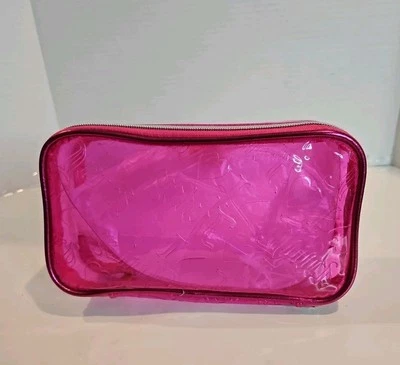 Estuche de maquillaje de viaje Juicy rosa transparente para mujer Foto 1 de 4