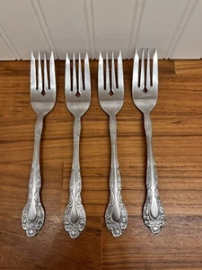 Oxford Hall OXH19 Stainless Steel Salad Forks Korea Floral Replacement Lot - Picture 1 of 5