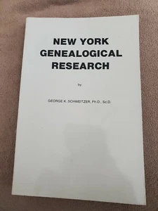 New York Genealogical Research Paperback George K. Schweitzer PB - Picture 1 of 3