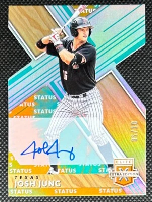 2019 Panini Elite Extra Josh Jung Auto #5/10 Die Cut Status Autograph Edition - Image 1 of 2
