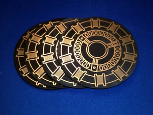 Deluxe Iron Man Arc Reactor Coasters, set of 4 - Picture 1 of 4