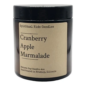 Cranberry Apple Marmalade Soy Candle 4oz Handmade Poured w/ All Natural Soy Wax - Picture 1 of 1