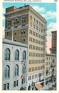 Postal de edificio comercial de San José California CA - Imagen 1 de 2