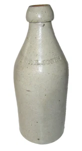 W.E. JONES Qt STONEWARE BEER/SODA BOTTLE Circa 1870 Jones Co. Baltimore, MD - Picture 1 of 9