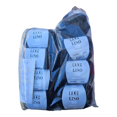  Lang Yarns Lino 100% Linen Switzerland 50 g/110m  color 5579 Black 7+ - Image 1 of 3