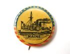 1896-98 Whitehead & Hoag Nj Us Ship Cruiser Maine Pin Pinback