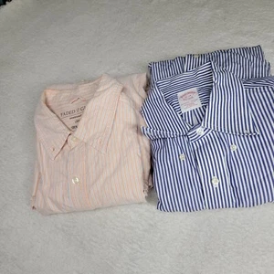 Mens Large Button Up Long Sleeve Lot of 2 - Picture 1 of 15