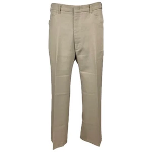 Vintage 1970s Pants 35*x 29 Haggar Magic Stretch 1960s Mens Pants Polyester Scov - Picture 1 of 12