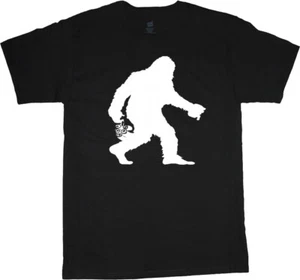 Funny Sasquatch Beer T-shirt For Men Bigfoot Yeti Decal Tee Gifts for Men - Picture 1 of 1