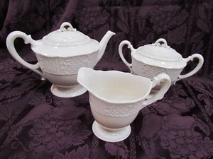 LENOX The George Washington Tea Service Tea Pot Sugar Creamer Lids Green mark LG - Picture 1 of 10