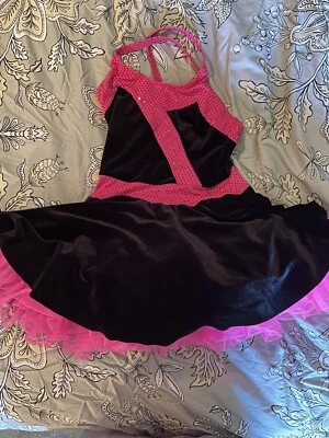Black Pink Ballet Tutu Dress Dance Costume Medium Child MC 8 10 Girls 0512 - Image 1 of 4