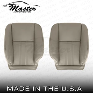 2008-2016 Fits Chrysler Town & Country FRONT Top Beige Leather SOLID Seat Covers - Bild 1 von 9