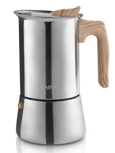 Stainless Steel Stovetop Espresso Coffee Maker 6cups Espresso pot 300ml Moka ... - Picture 1 of 9