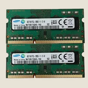 Samsung Laptop Memory 8GB (4GBx2) 1Rx8 PC3L-12800S- M471B5173QH0-YK0 - Picture 1 of 1