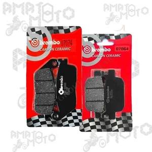 KIT PASTIGLIE FRENO BREMBO CARBON HONDA SH 300 I SH300 2017 2018 2019 SH300I - Imagen 1 de 1