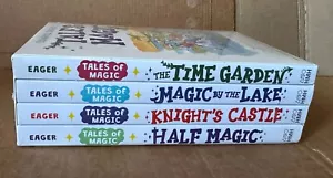 EDWARD EAGER’S Tales of Magic 4 Paperback Box Set : Time Garden/Lake/Half/Knight - Picture 1 of 7