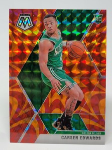 2019-20 Panini Mosaic Orange Reactive Prizm Rookie Carsen Edwards #220 Celtics