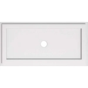 Ekena Millwork Ceiling Medallion 28" x 14" Rectangle PVC Contemporary Paintable - Picture 1 of 5