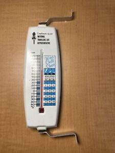 Thermomètre publicitaire vintage assurance-vie Travelers avec refroidissement éolien
