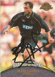 CARTA DA TRADING FIRMATA BRANKO STRUPAR DERBY TOPPS PREMIER GOLD 2001+COA - Foto 1 di 1