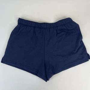 Victoria's Secret PINK Ivy Fleece Foldover Shorts Dog Logo Dunkelblau Gr. M Neu - Bild 1 von 8