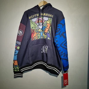 Members Only - KEITH HARING Art Graphic Hoodie Size Large - NWT - Picture 1 of 7