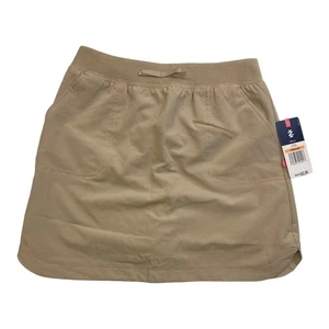 IZOD Girls' School Uniform Stretchable Waist Pull-On Scooter (Khaki, 16) - Picture 1 of 1