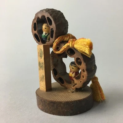 Japanese Kokeshi Doll Vtg Wood Carving Figurine Handcraft KF62 - Image 1 of 4