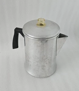 Mirro USA Vintage Aluminum Coffee Percolator Five (5) Cup Pot Stovetop Outdoor - Picture 1 of 13