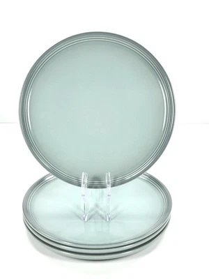 Le Creuset San Francisco Salad Plates 22cm / 8-1/2" color ~ SEA SALT ~ Set of 4 - Image 1 of 4