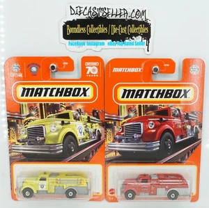 MATCHBOX LOT 1953 GMC FIRE DASHER TRUCK 2021/ 2023 MBX OFF-ROAD - Picture 1 of 1