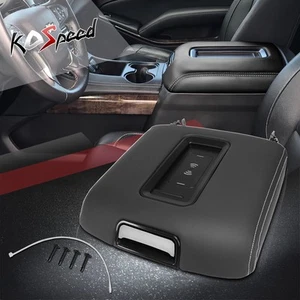 Black Front Center Console Lid Arm Rest Latch for 15-20 Suburban/Yukon XL/Tahoe - Foto 1 di 6