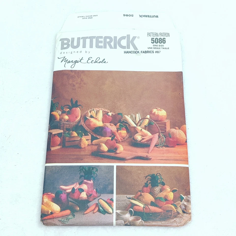 Butterick 5086 Food Stuffs Fruit Vegetables Sewing Pattern - Image 1 of 3