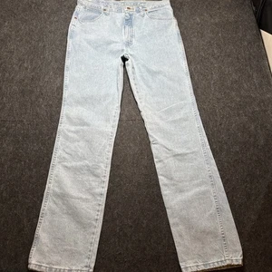Vtg Wrangler Cowboy Cut Slim Fit Jeans Men S 35x34 Deadstock Light Blue 936 NEW - Picture 1 of 14