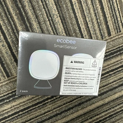 ecobee SmartSensor Room Temperature Sensors - White, Pack of 2 (EB-RSHM2PK-01) - Image 1 of 4