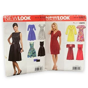 New Look Sewing Patterns Lot 2 Misses Dresses & Handbag 6723 6802 Uncut 8–18 - Picture 1 of 3