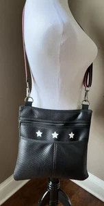 Haute Shore Black Peyton Crossbody Bag w/Stars - Picture 1 of 6