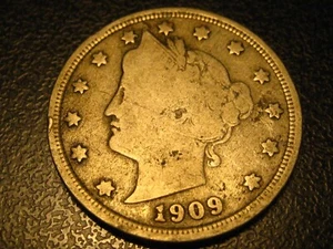 1909 Liberty Head Nickel FULL DATE & RIMS - Picture 1 of 4