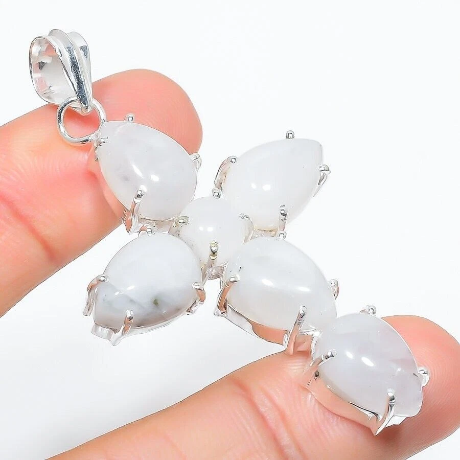 Ciondolo gioielli in argento sterling 925 fatto a mano con pietra preziosa... - Immagine 1 di 1